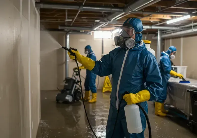 Basement Sanitization and Antimicrobial Treatment process in Elma, WA